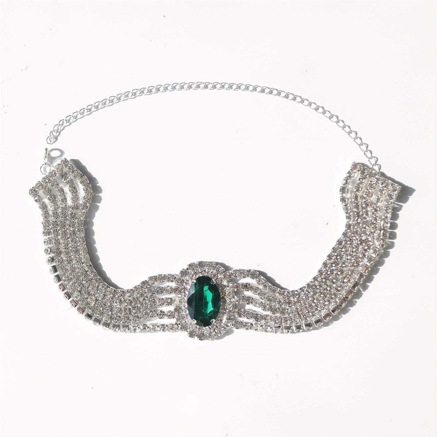 Fashion Exaggerated Multi-Layer Diamond Color Oval Crystal Necklace Bundle Necklace Banquet Jewelry Accessories зелений
Fashion Exaggerated Multi-Layer Diamond Color Oval Crystal Necklace Bundle Necklace Banquet Jewelry Accessories зелений