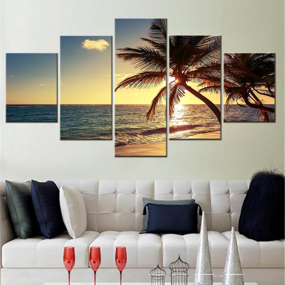 5 Pieces Canvas Art Painting Sea Sunset Palm Trees Landscape Poster Home Decoration Living Room Wall Picture Print Bedroom Mural 20X35 20X45 20X55CM
5 Pieces Canvas Art Painting Sea Sunset Palm Trees Landscape Poster Home Decoration Living Room Wall Picture Print Bedroom Mural 20X35 20X45 20X55CM
