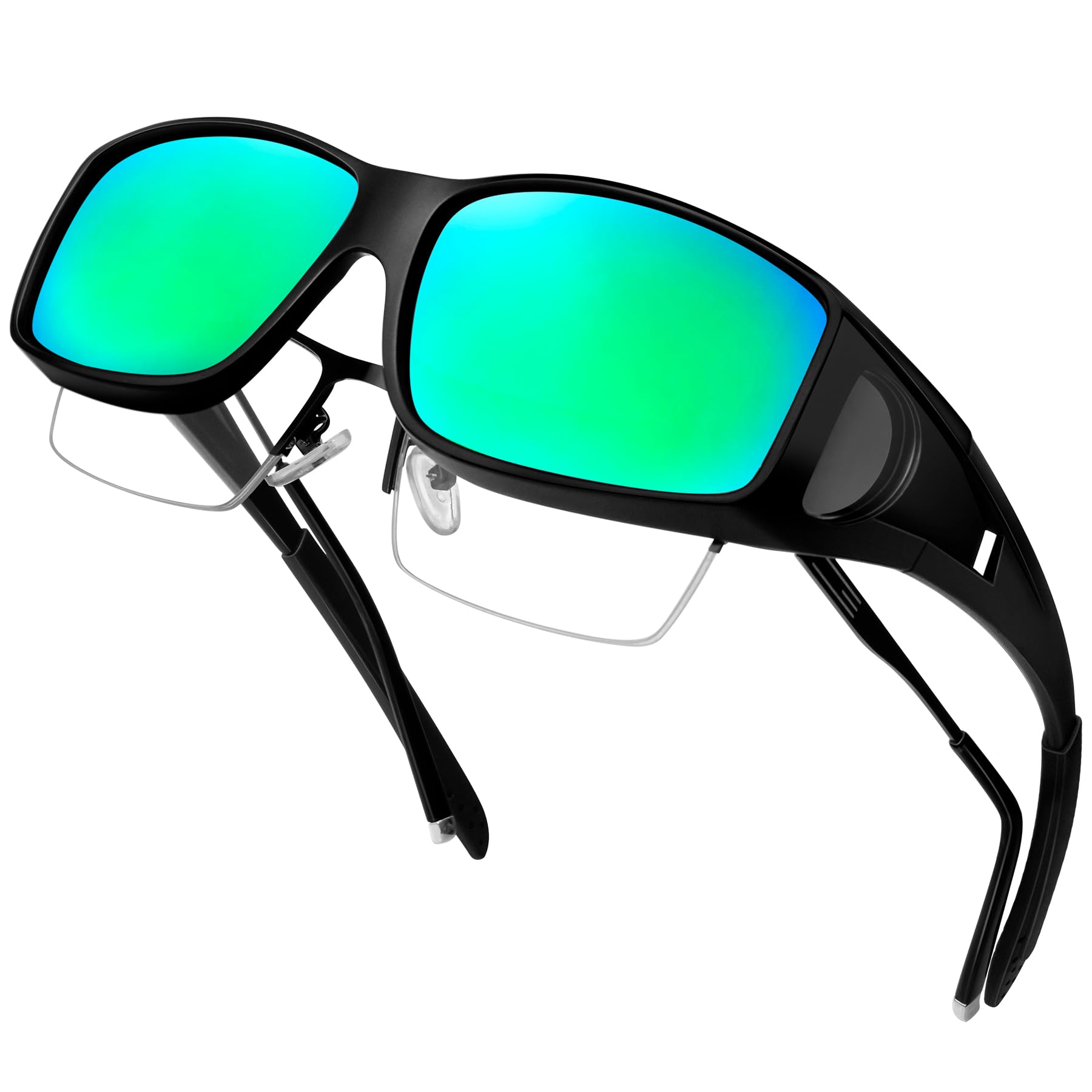 KANASTAL Over-the-Eye Sunglasses, Fits Over Eyeglasses, Polarized, UV400 Protection, Lightweight, for Fishing, Driving, and Sports (Mirror Green)
KANASTAL Over-the-Eye Sunglasses, Fits Over Eyeglasses, Polarized, UV400 Protection, Lightweight, for Fishing, Driving, and Sports (Mirror Green)