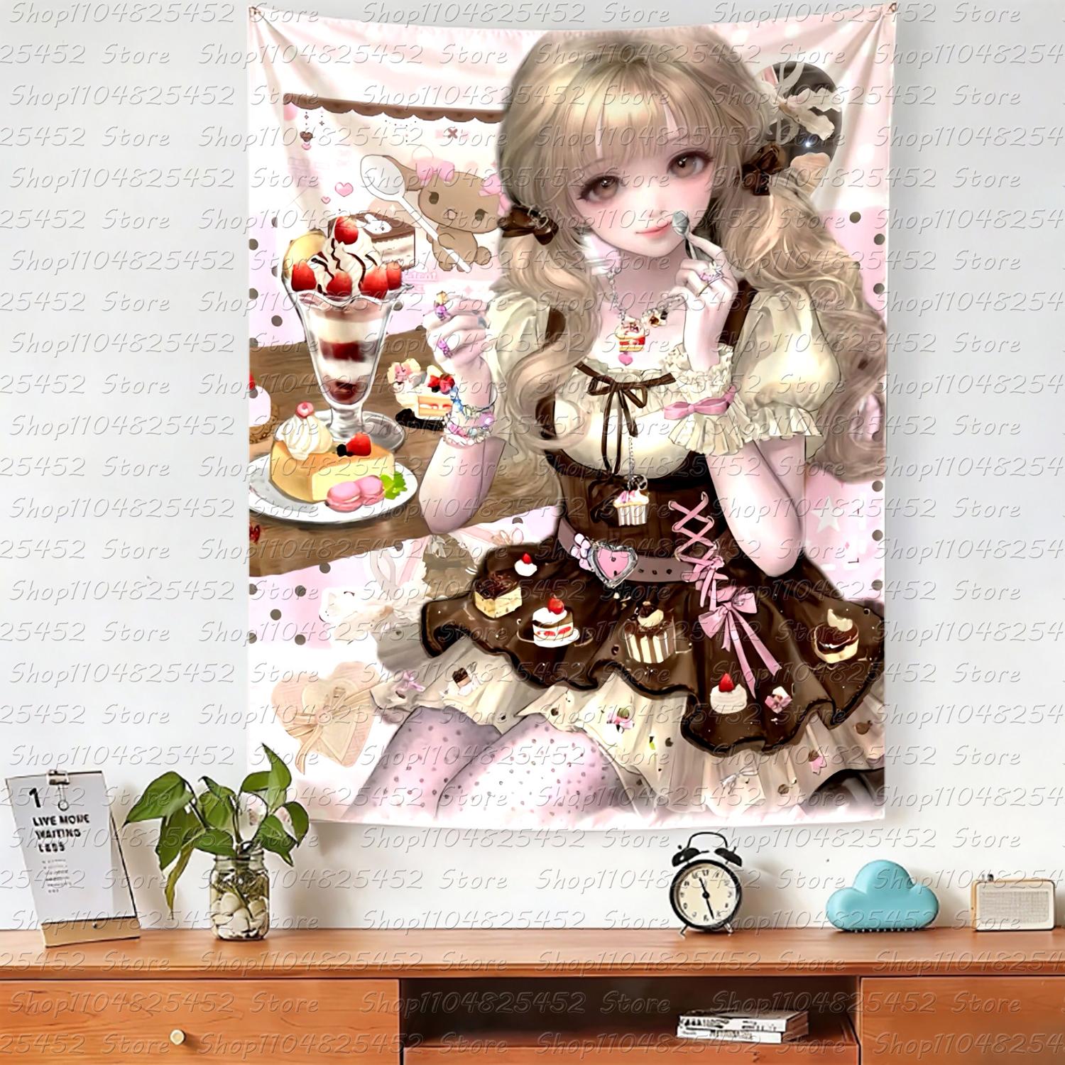 Kawaii Original Home Decor Wall Hanging Tapestry Anime Girl Tapestry Wall Bedroom Background Cute Fashion Tapestries 74x94cm(29x37in)
Kawaii Original Home Decor Wall Hanging Tapestry Anime Girl Tapestry Wall Bedroom Background Cute Fashion Tapestries 74x94cm(29x37in)