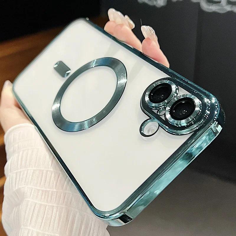 Гальванизированный магнитный прозрачный мягкий чехол TPU для iPhone 16 15 14 13 12 11 Pro Max Plus с функцией беспроводной зарядки for iPhone 16 ProMax красный
Гальванизированный магнитный прозрачный мягкий чехол TPU для iPhone 16 15 14 13 12 11 Pro Max Plus с функцией беспроводной зарядки for iPhone 16 ProMax красный