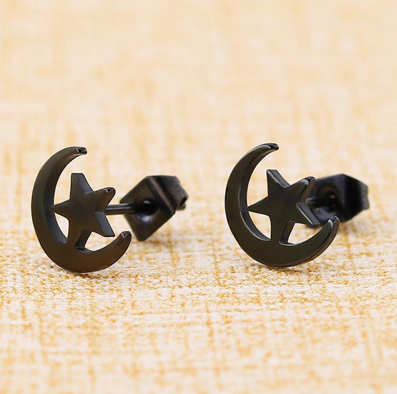 Jisensp Brincos Star Earrings Punk Stud Earring Black Earings Stainless Steel Earrings for Women Statement Jewelry
Jisensp Brincos Star Earrings Punk Stud Earring Black Earings Stainless Steel Earrings for Women Statement Jewelry