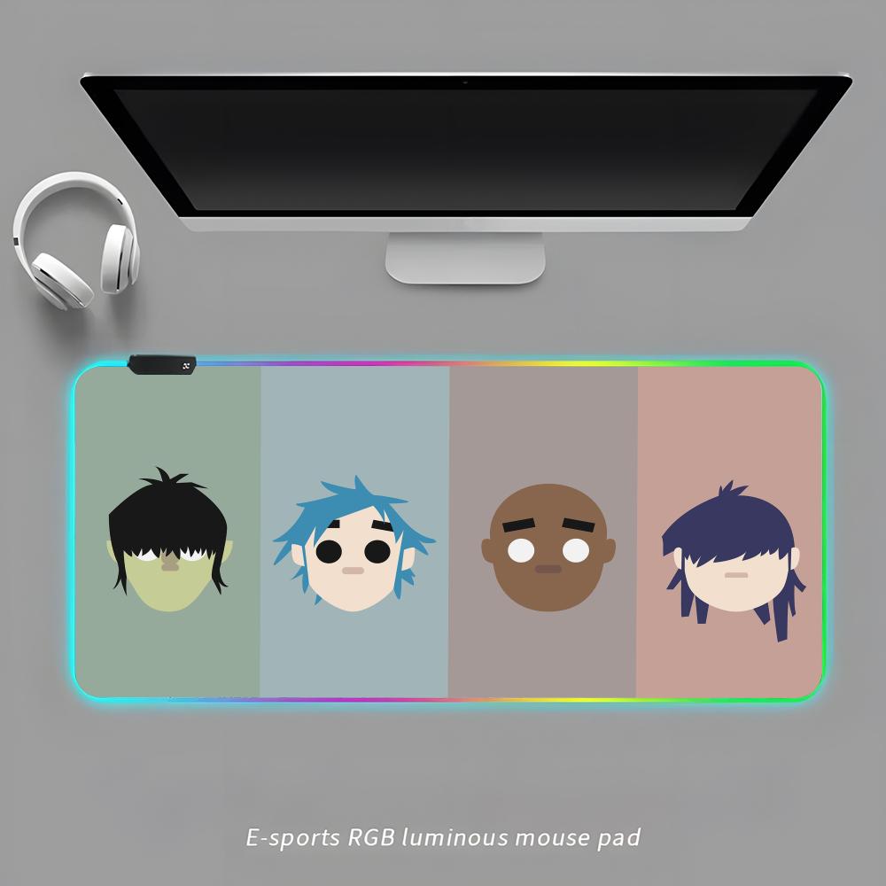 S-Gorillaz-ES Band Mouse Pad RGB Gaming Mouse Pad Desk Mat HD Gamer Large LED Light XXL MousePads RGB600x300x3mm
S-Gorillaz-ES Band Mouse Pad RGB Gaming Mouse Pad Desk Mat HD Gamer Large LED Light XXL MousePads RGB600x300x3mm