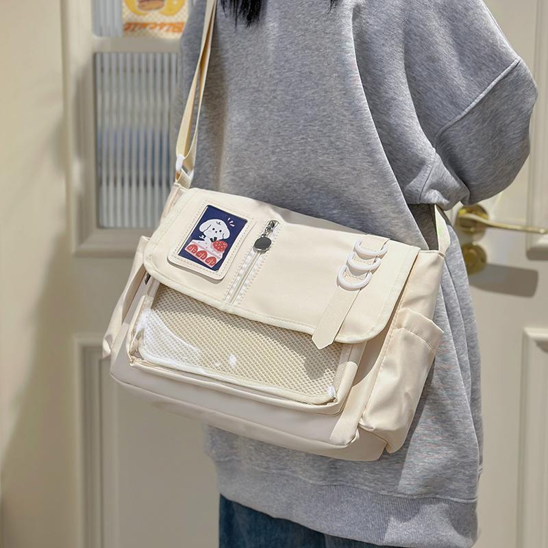 Large capacity shoulder bag niche design fashionable personalized handbag class commuting tutoring messenger bag білий
Large capacity shoulder bag niche design fashionable personalized handbag class commuting tutoring messenger bag білий