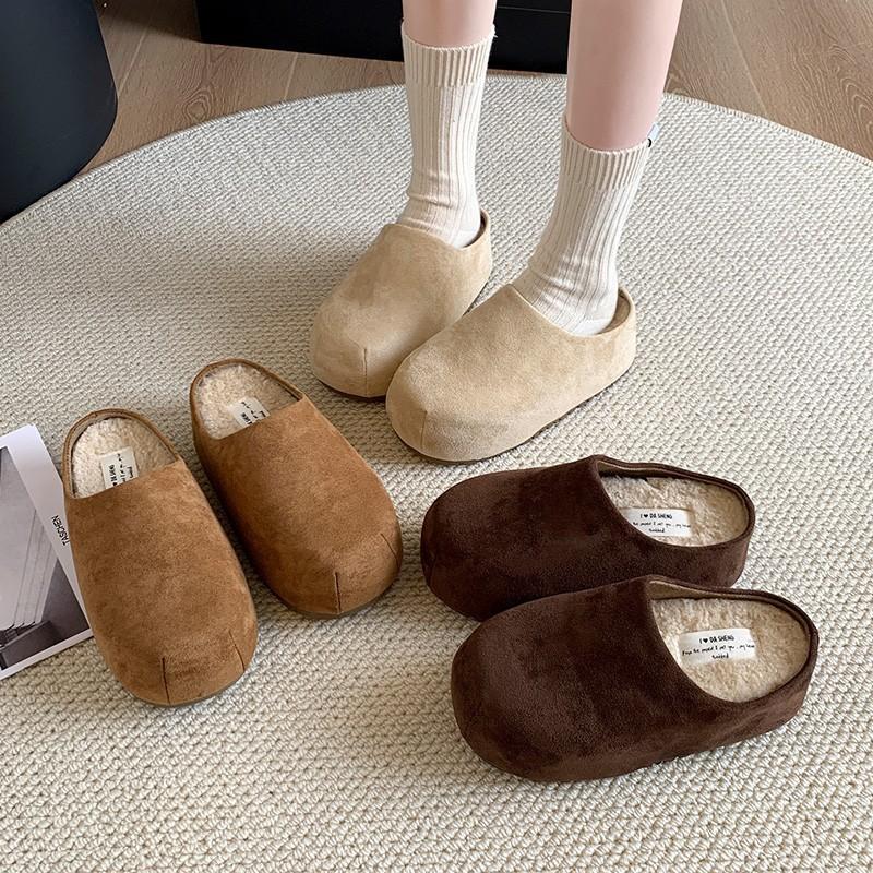 sponge cake thick-bottomed bag head slippers women s autumn and winter new outer wear retro small people increase height hairy half drag 35 темно-коричневого кольору
sponge cake thick-bottomed bag head slippers women s autumn and winter new outer wear retro small people increase height hairy half drag 35 темно-коричневого кольору