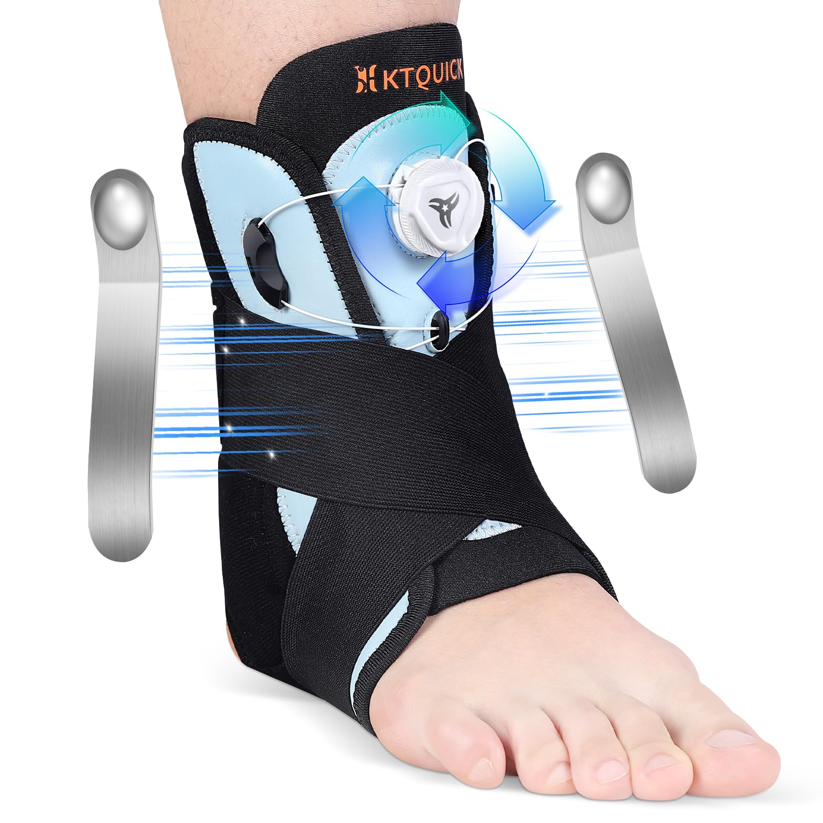 KTQUICK Ankle Dial Fixed Ankle Support with Ankle Joint For Both Left and Right Support, Dial, Protection, Unisex, (M)
KTQUICK Ankle Dial Fixed Ankle Support with Ankle Joint For Both Left and Right Support, Dial, Protection, Unisex, (M)
