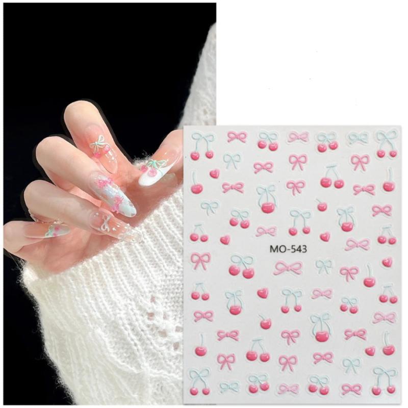 Bowknot Sweet Cherry Nail Art Sticker Ultra-Thin Self-Adhesive Slider Summer Nail Art Decal Decoration Diy Manicure Accesories A
Bowknot Sweet Cherry Nail Art Sticker Ultra-Thin Self-Adhesive Slider Summer Nail Art Decal Decoration Diy Manicure Accesories A