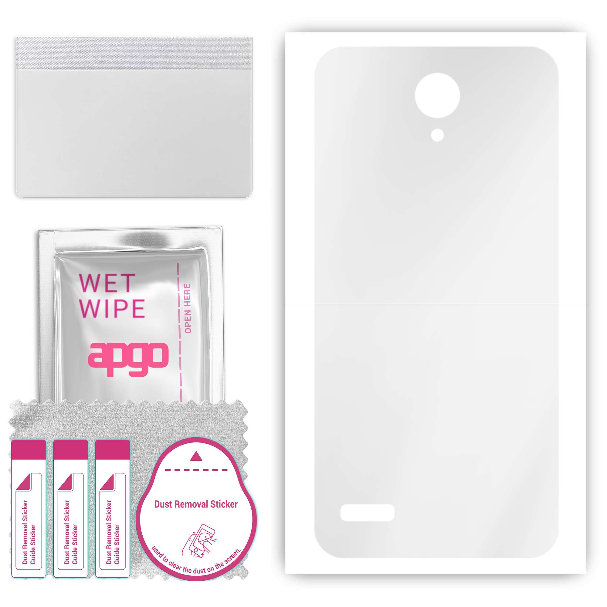 apgo Ultra Clear Protective Skin Sticker for the back compatible with ZTE Blade A520, Wrap Film, Hydrogel Film, Flexible, Soft TPU with positioning la
apgo Ultra Clear Protective Skin Sticker for the back compatible with ZTE Blade A520, Wrap Film, Hydrogel Film, Flexible, Soft TPU with positioning la