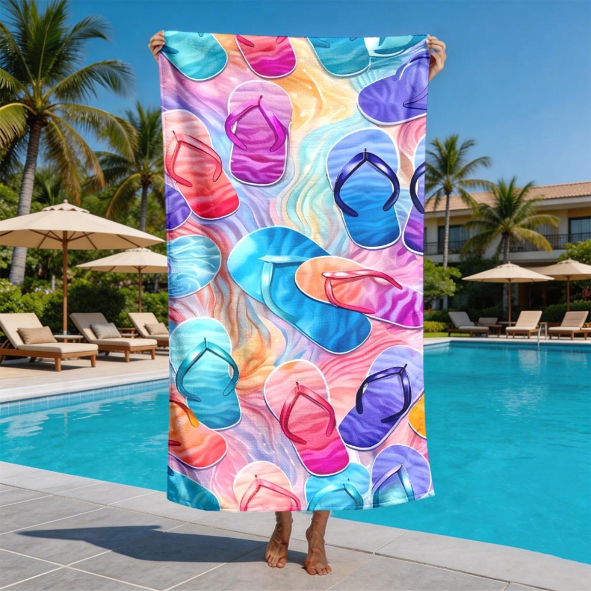 Rainbow Gradient Crocs Pattern polyester microfiber beach towel is highly absorbent, suitable for swimming and beach outings W30*H60(CM)
Rainbow Gradient Crocs Pattern polyester microfiber beach towel is highly absorbent, suitable for swimming and beach outings W30*H60(CM)