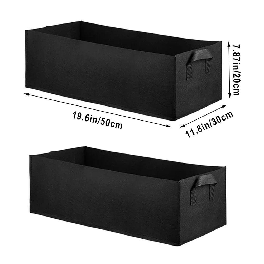 2/3 шт. Войлочный мешок для выращивания Прямоугольная садовая грядка Кашпо для цветов Растения Овощи Рассадный горшок Контейнер для посадки 2PC-50x30x20cm
2/3 шт. Войлочный мешок для выращивания Прямоугольная садовая грядка Кашпо для цветов Растения Овощи Рассадный горшок Контейнер для посадки 2PC-50x30x20cm