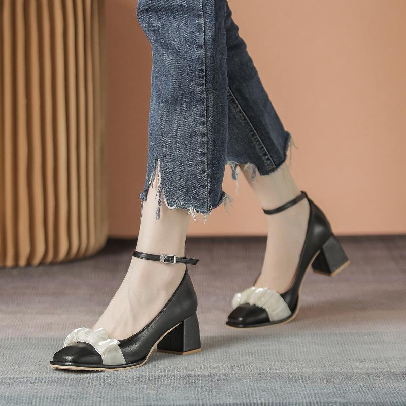 Leather flat for Huizhou women s shoes grape mother same high heels French new thick heel Mary Jane shoes women 34 чёрный
Leather flat for Huizhou women s shoes grape mother same high heels French new thick heel Mary Jane shoes women 34 чёрный