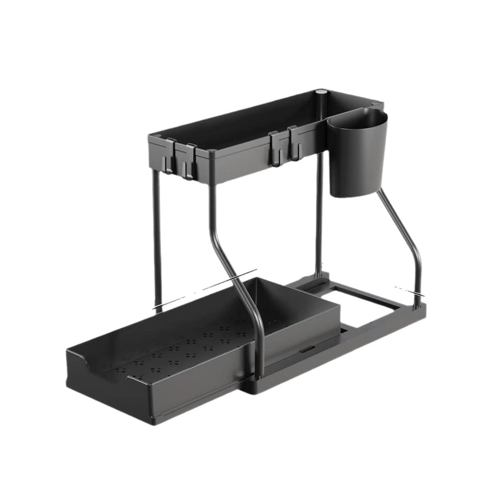 2-Tier Kitchen Counter Organizer Shelf Bathroom Vanity Storage Rack one size чорний
2-Tier Kitchen Counter Organizer Shelf Bathroom Vanity Storage Rack one size чорний