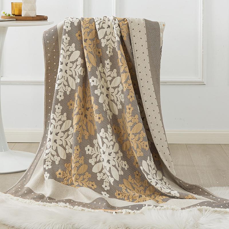 Pure Cotton Gauze Tassel Blanket Sofa Towel with Full Cotton Soft Blanket Single Blanket 120x150cm
Pure Cotton Gauze Tassel Blanket Sofa Towel with Full Cotton Soft Blanket Single Blanket 120x150cm