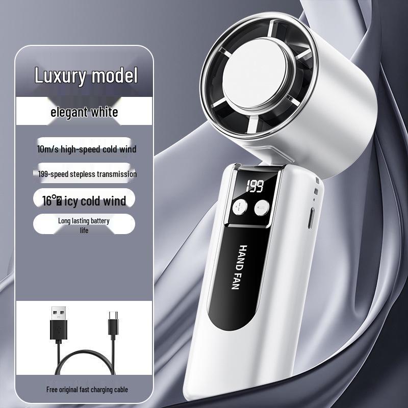 Rechargeable Silent Handheld Turbo Fan with Cooling Technology High-Speed Handheld Cooling Fan
Rechargeable Silent Handheld Turbo Fan with Cooling Technology High-Speed Handheld Cooling Fan