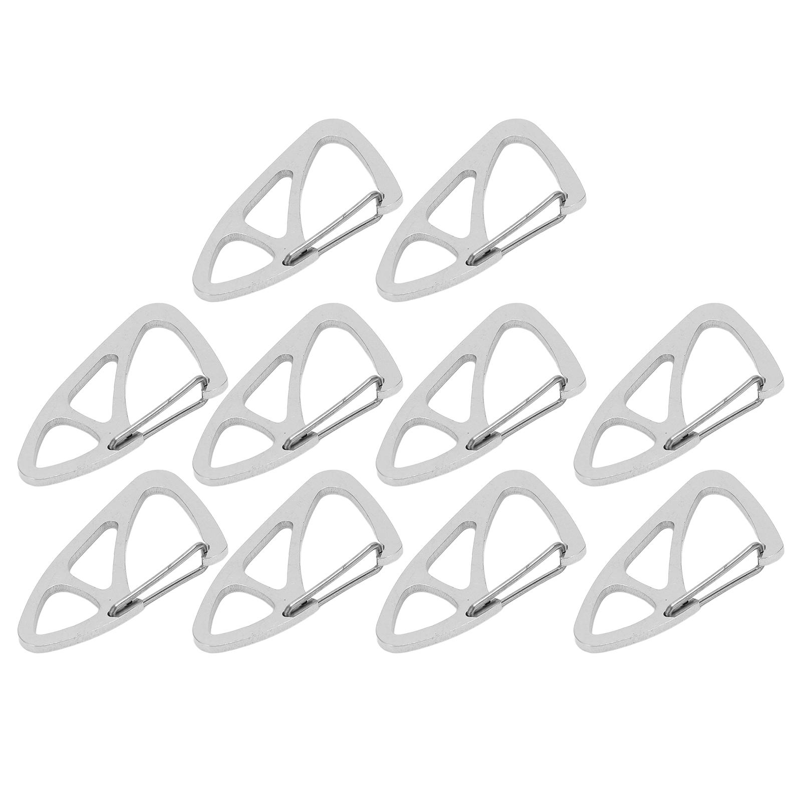 10pcs Stainless Steel Anti Lost Keychain Carabiner Spring Hook Key Chain Clip Buckle for Men Women
10pcs Stainless Steel Anti Lost Keychain Carabiner Spring Hook Key Chain Clip Buckle for Men Women
