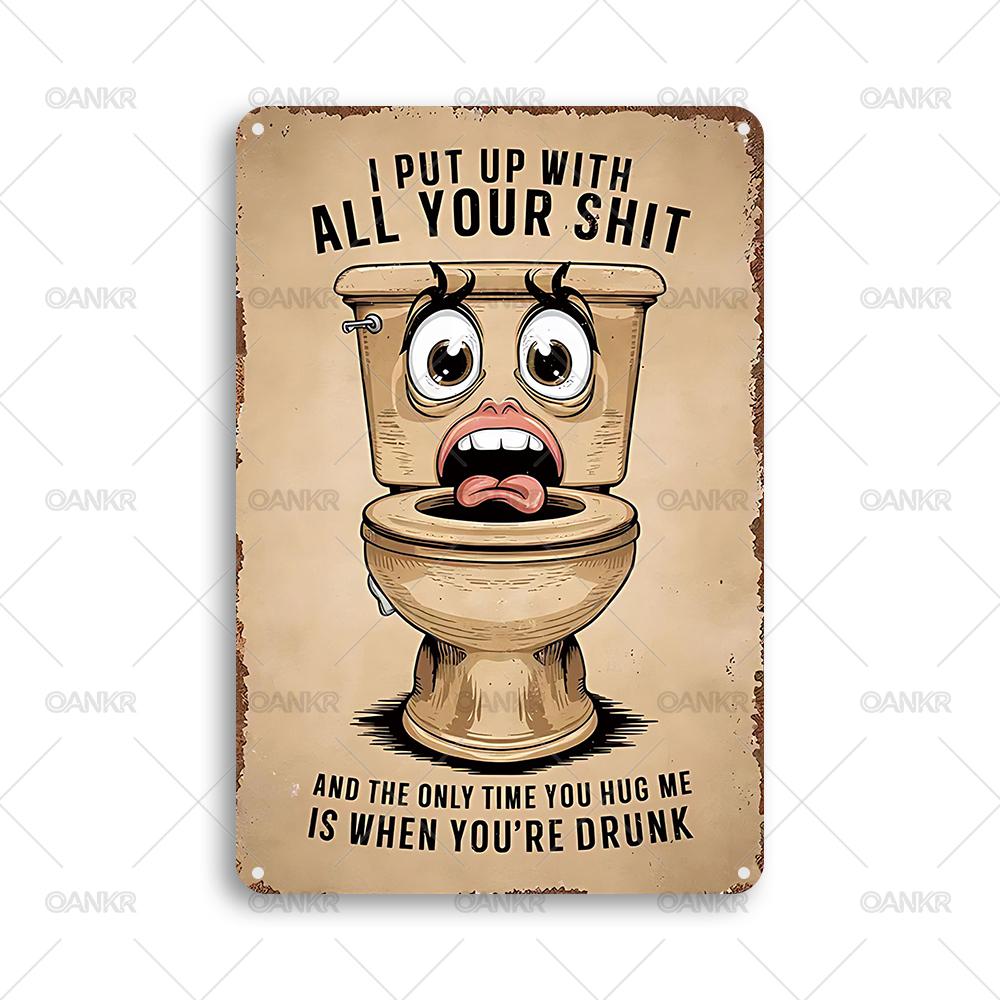 Vintage Bathroom Decor Poster Metal Tin Sign Toilet With Eyes And Mouth Metal Signs for Toilet Home Wall Art Decor Accessories 20x30cm(7.8x11.8inch)
Vintage Bathroom Decor Poster Metal Tin Sign Toilet With Eyes And Mouth Metal Signs for Toilet Home Wall Art Decor Accessories 20x30cm(7.8x11.8inch)