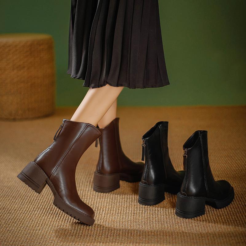 thick-soled Martin boots women s winter wind thick-heeled short boots new women s boots brown retro high-heeled medium boots 40
thick-soled Martin boots women s winter wind thick-heeled short boots new women s boots brown retro high-heeled medium boots 40