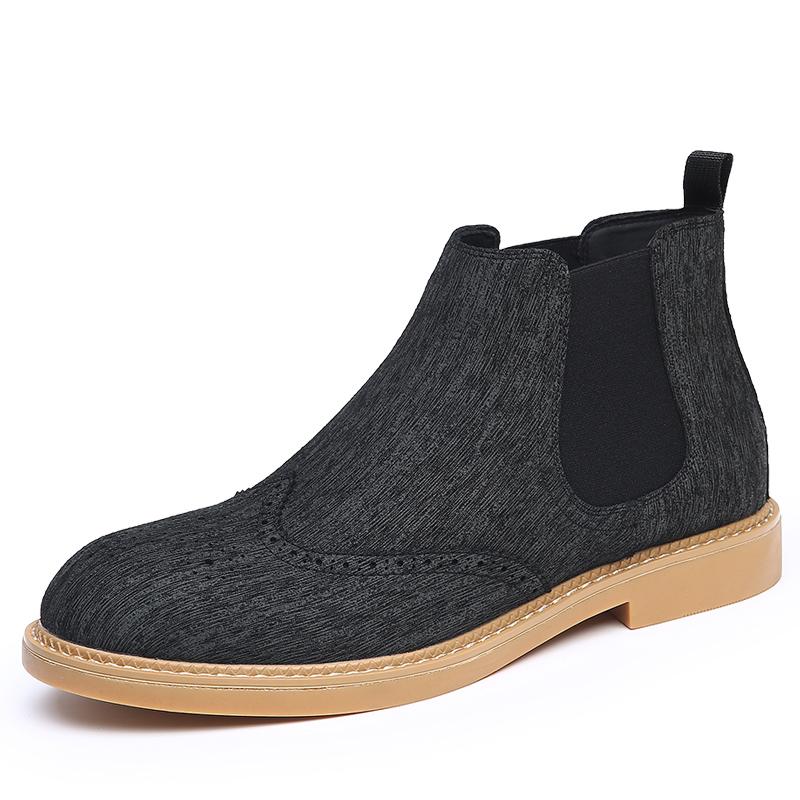 Мужские ботинки челси из замшевой кожи, стильные брендовые высокие ботинки, удобные мужские ботильоны, уличная деловая обувь, повседневные боты 48 чёрный
Мужские ботинки челси из замшевой кожи, стильные брендовые высокие ботинки, удобные мужские ботильоны, уличная деловая обувь, повседневные боты 48 чёрный
