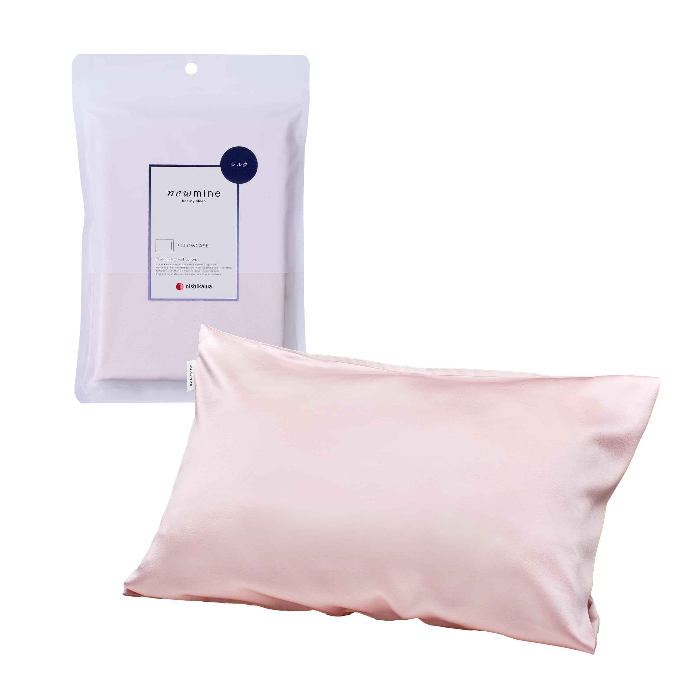 Nishikawa newmine Silk Pillowcase 90 x 45cm Washable Silk Beauty Sleep Made in Japan Pink PJ95855605 100%
Nishikawa newmine Silk Pillowcase 90 x 45cm Washable Silk Beauty Sleep Made in Japan Pink PJ95855605 100%