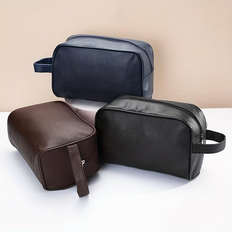 Faux leather cosmetic bag, bath cosmetic storage bag, retro clutch bag, portable cosmetic case. чёрный
Faux leather cosmetic bag, bath cosmetic storage bag, retro clutch bag, portable cosmetic case. чёрный