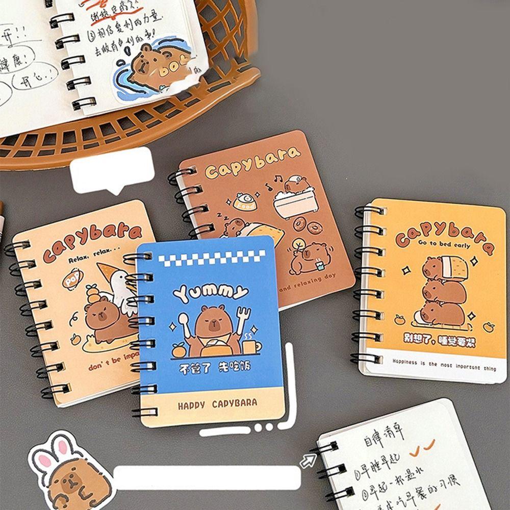 Creative Cartoon Notebook Cute Error Word Book Durable Capybara Coil Book School Office Supplies style 4
Creative Cartoon Notebook Cute Error Word Book Durable Capybara Coil Book School Office Supplies style 4