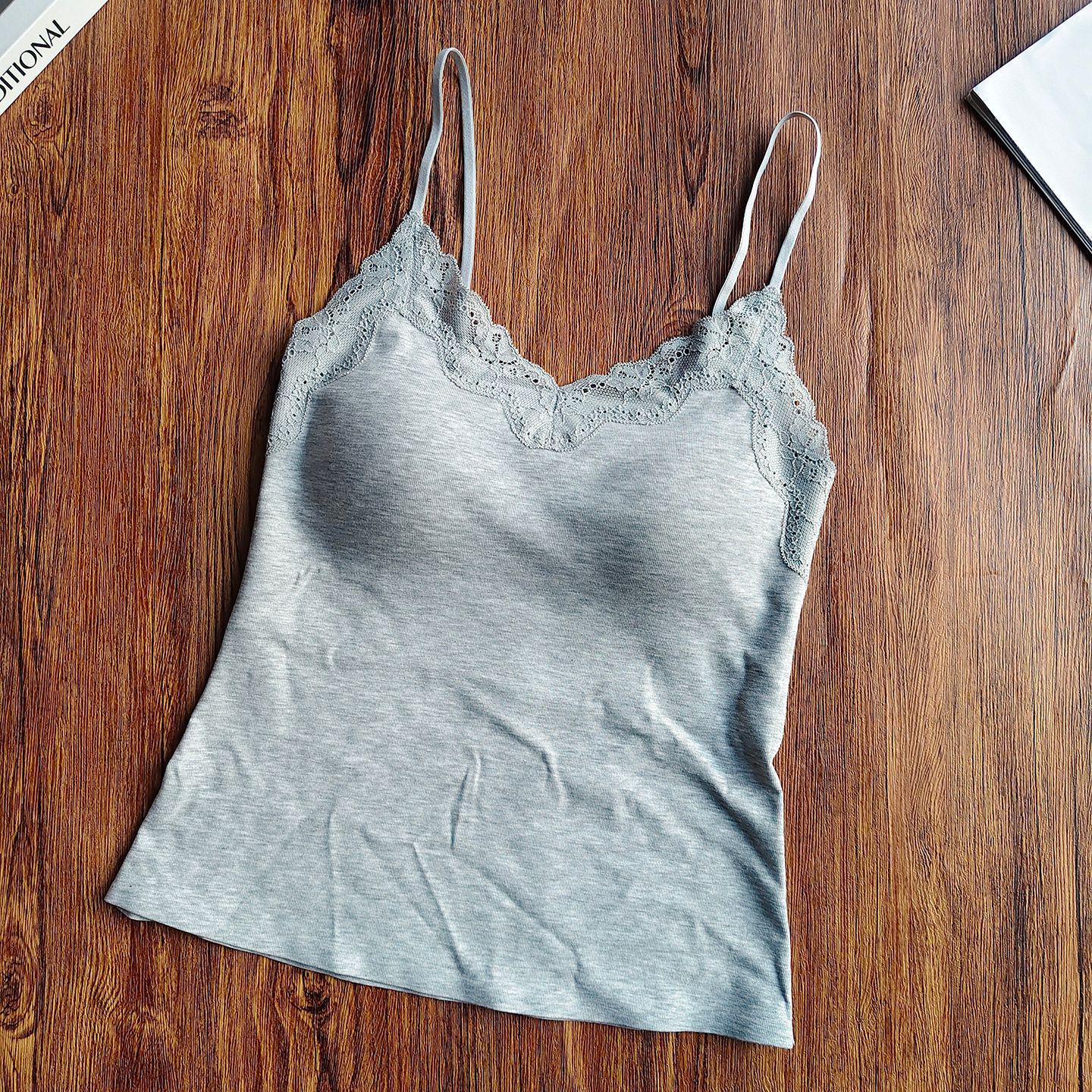 Women s 26 Spring Lyocell-Cotton Silk Floral Lace Backless Camisole with Padding - Outerwear Vest Large (recommended 60-72.5 kg) сірий колір
Women s 26 Spring Lyocell-Cotton Silk Floral Lace Backless Camisole with Padding - Outerwear Vest Large (recommended 60-72.5 kg) сірий колір