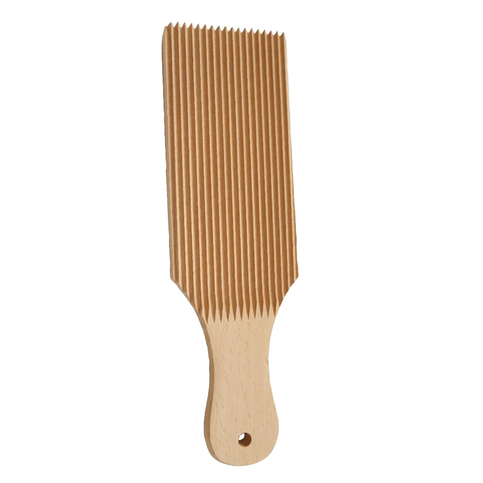 Wooden Dough Crinkler Board for Pasta and Dumplings with Handle Traditional Italian Kitchen Tool for Shaping and Texturing Dough One Size
Wooden Dough Crinkler Board for Pasta and Dumplings with Handle Traditional Italian Kitchen Tool for Shaping and Texturing Dough One Size