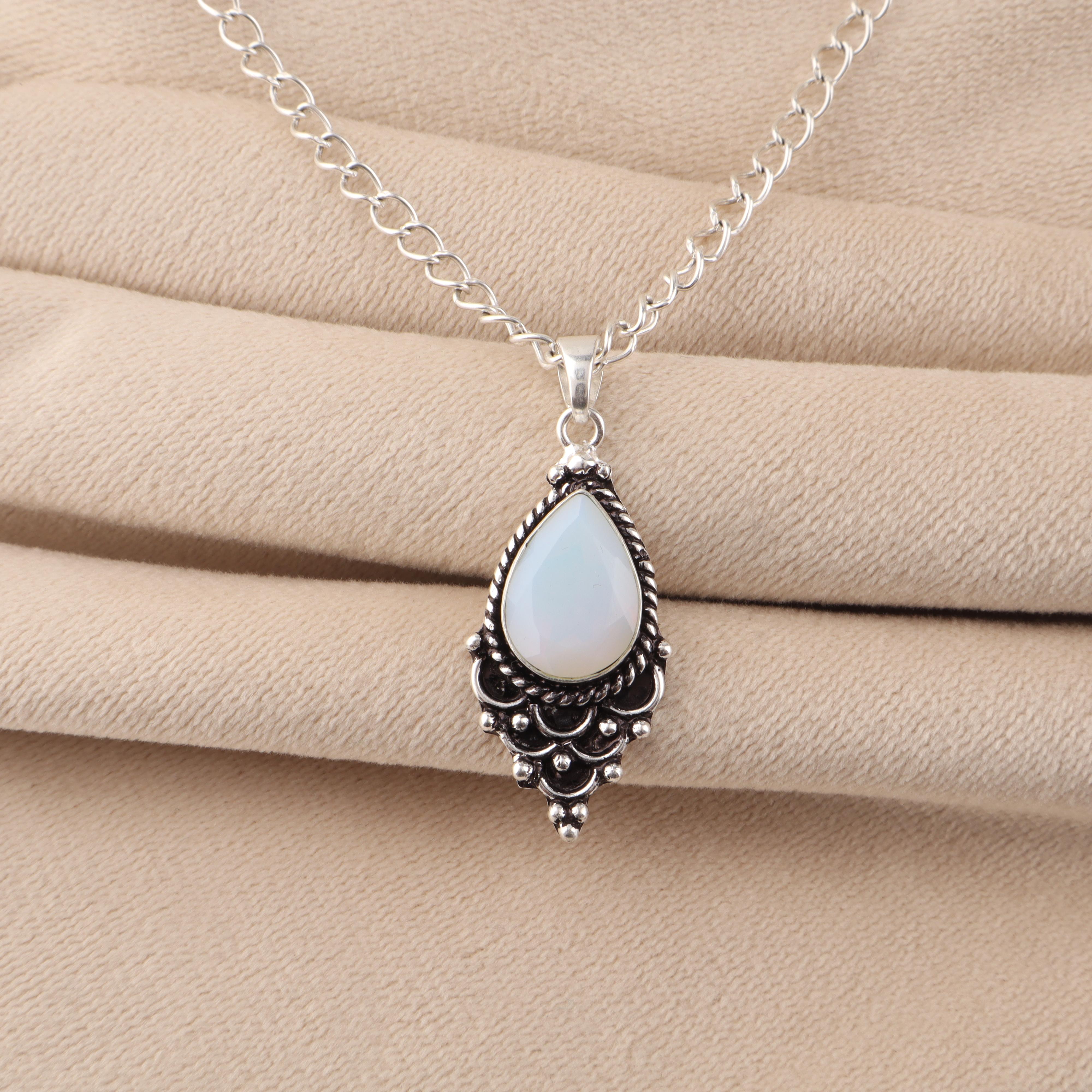 Milky Opal Gemstone 925 Sterling Silver Statement Jewelry Pretty Pendant 1.5 Birthday Gift For Her PP-70-21
Milky Opal Gemstone 925 Sterling Silver Statement Jewelry Pretty Pendant 1.5 Birthday Gift For Her PP-70-21