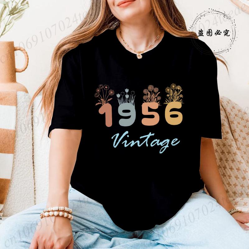 1956 Flower Vintage Tee Unisex Retro Graphic Shirt Short Sleeve Womens Casual TShirts Clothing Birthday Gift for Him Her 4XL
1956 Flower Vintage Tee Unisex Retro Graphic Shirt Short Sleeve Womens Casual TShirts Clothing Birthday Gift for Him Her 4XL