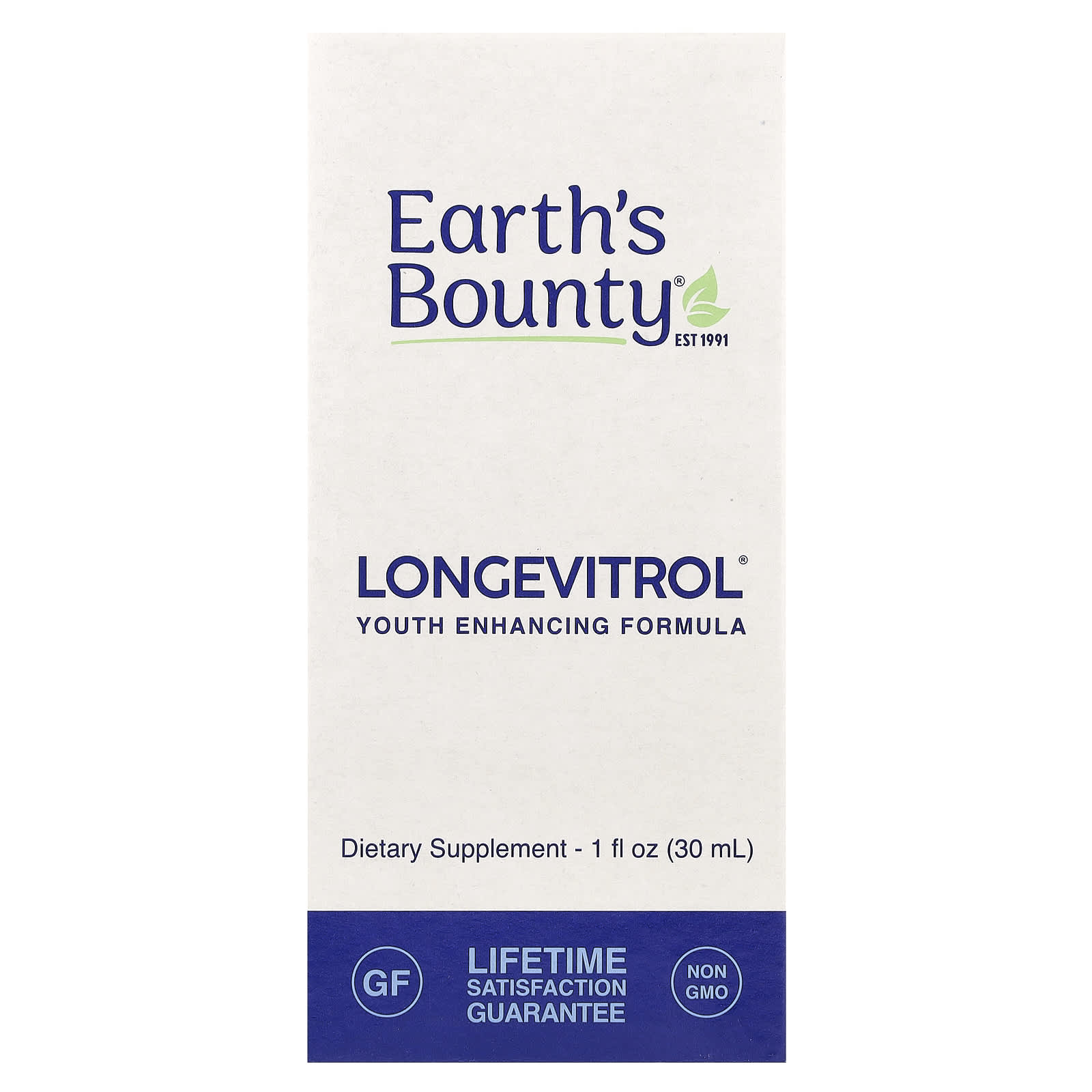 Earth s Bounty, Longevitrol®, Youth Enhancing Formula, 1 fl oz (30 ml)
Earth s Bounty, Longevitrol®, Youth Enhancing Formula, 1 fl oz (30 ml)