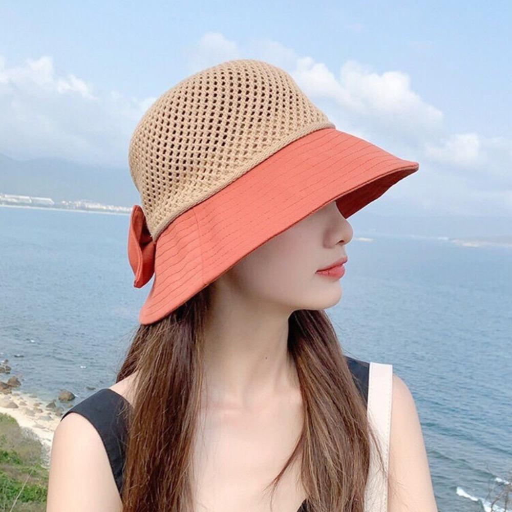 Hollow Bowtie Fisherman Hat UV Protection Knitted Bucket Hat Sunshade Hat Bow Sun Hat Girl жёлтый
Hollow Bowtie Fisherman Hat UV Protection Knitted Bucket Hat Sunshade Hat Bow Sun Hat Girl жёлтый