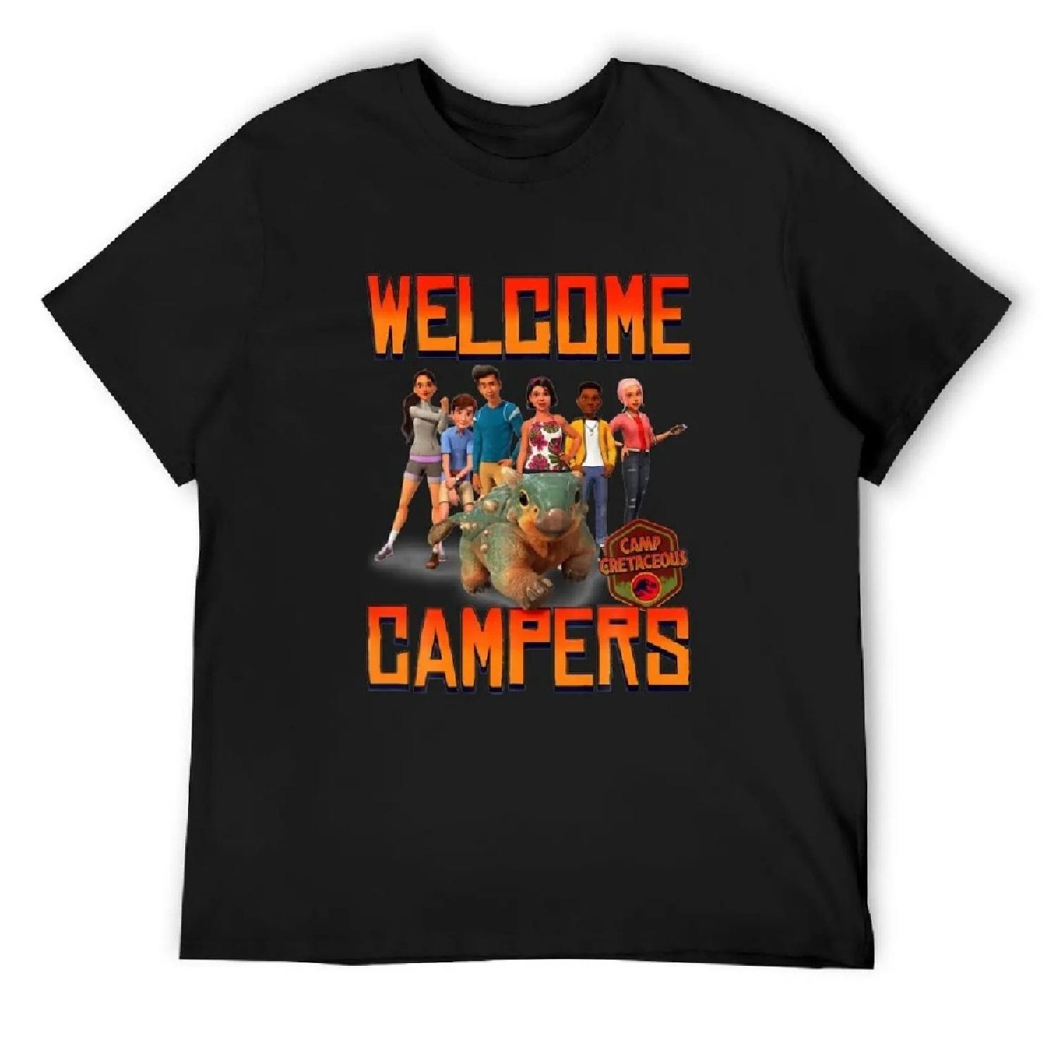 Jurassic World Camp Cretaceous Welcome Campers Group T Shirt T-Shirt Short sleeve tee vintage graphic tee black t-shirts for men XXXXXL чёрный
Jurassic World Camp Cretaceous Welcome Campers Group T Shirt T-Shirt Short sleeve tee vintage graphic tee black t-shirts for men XXXXXL чёрный