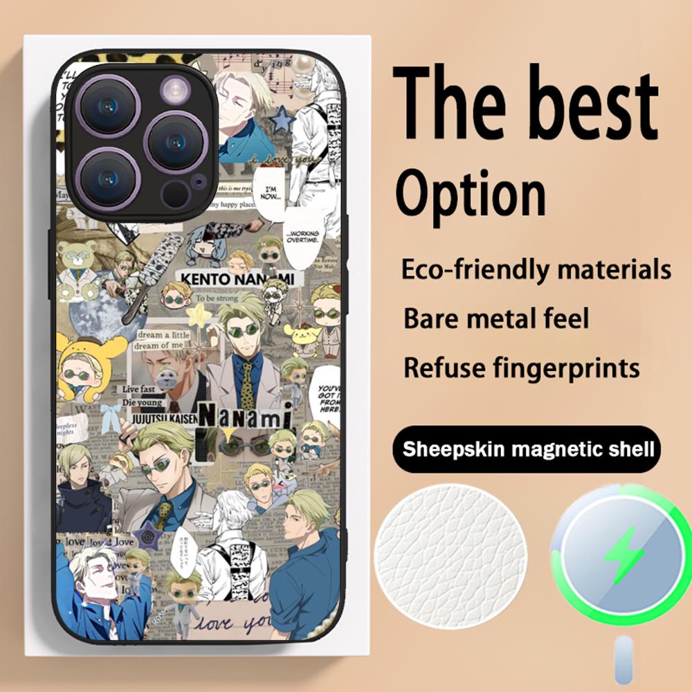 Jujutsu Kaisen Kento Nanami anime Phone Case For iPhone 16 15 14 13 12 11 Plus Pro Max High-end Luxury Magsafe Sheepskin iPhone 11 Pro Max
Jujutsu Kaisen Kento Nanami anime Phone Case For iPhone 16 15 14 13 12 11 Plus Pro Max High-end Luxury Magsafe Sheepskin iPhone 11 Pro Max