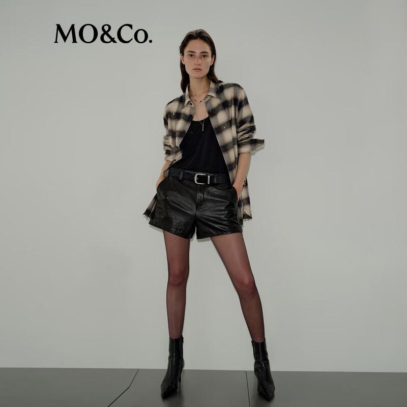 MO&Co. NOIR Series Mottled Plaid Shirt S
MO&Co. NOIR Series Mottled Plaid Shirt S