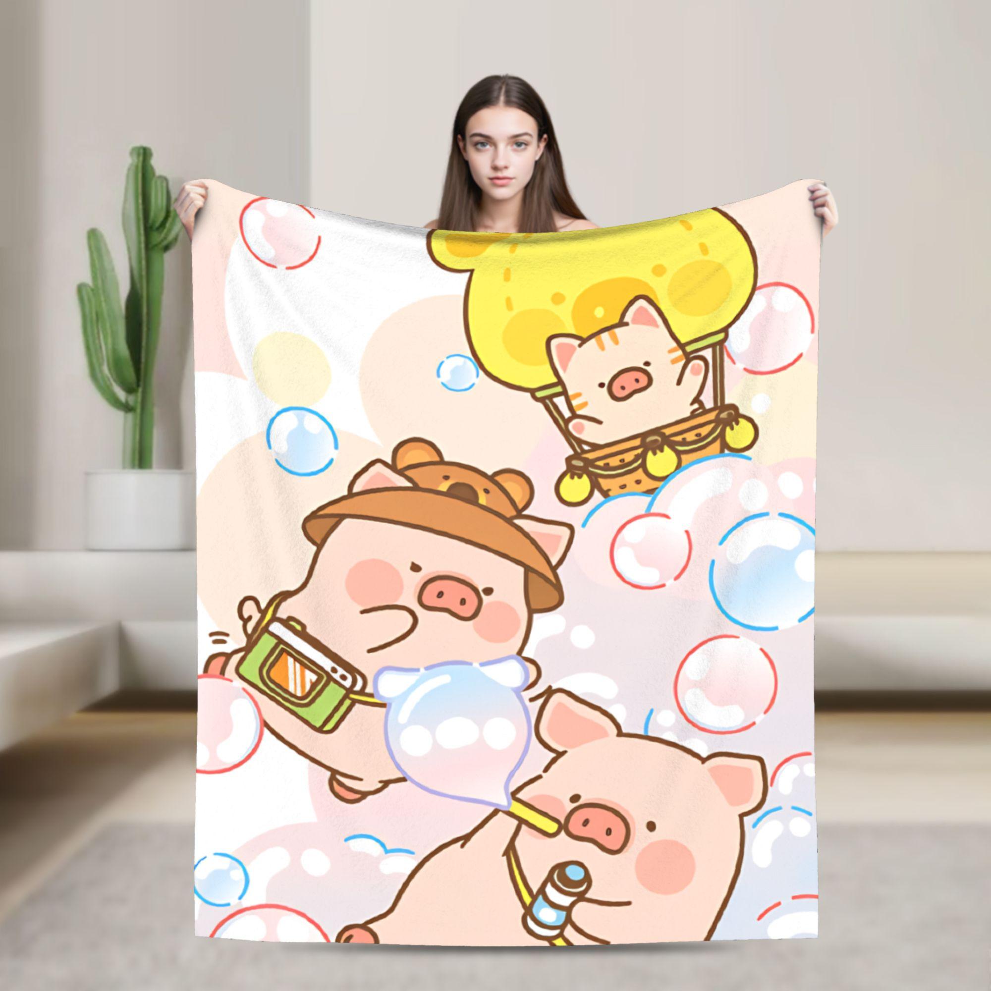 Cartoon L-Lulu Pig Blanket Quality Soft Throw Blanket Spring Decorative Couch Bed Street Trend Bedspread 30x40in
Cartoon L-Lulu Pig Blanket Quality Soft Throw Blanket Spring Decorative Couch Bed Street Trend Bedspread 30x40in