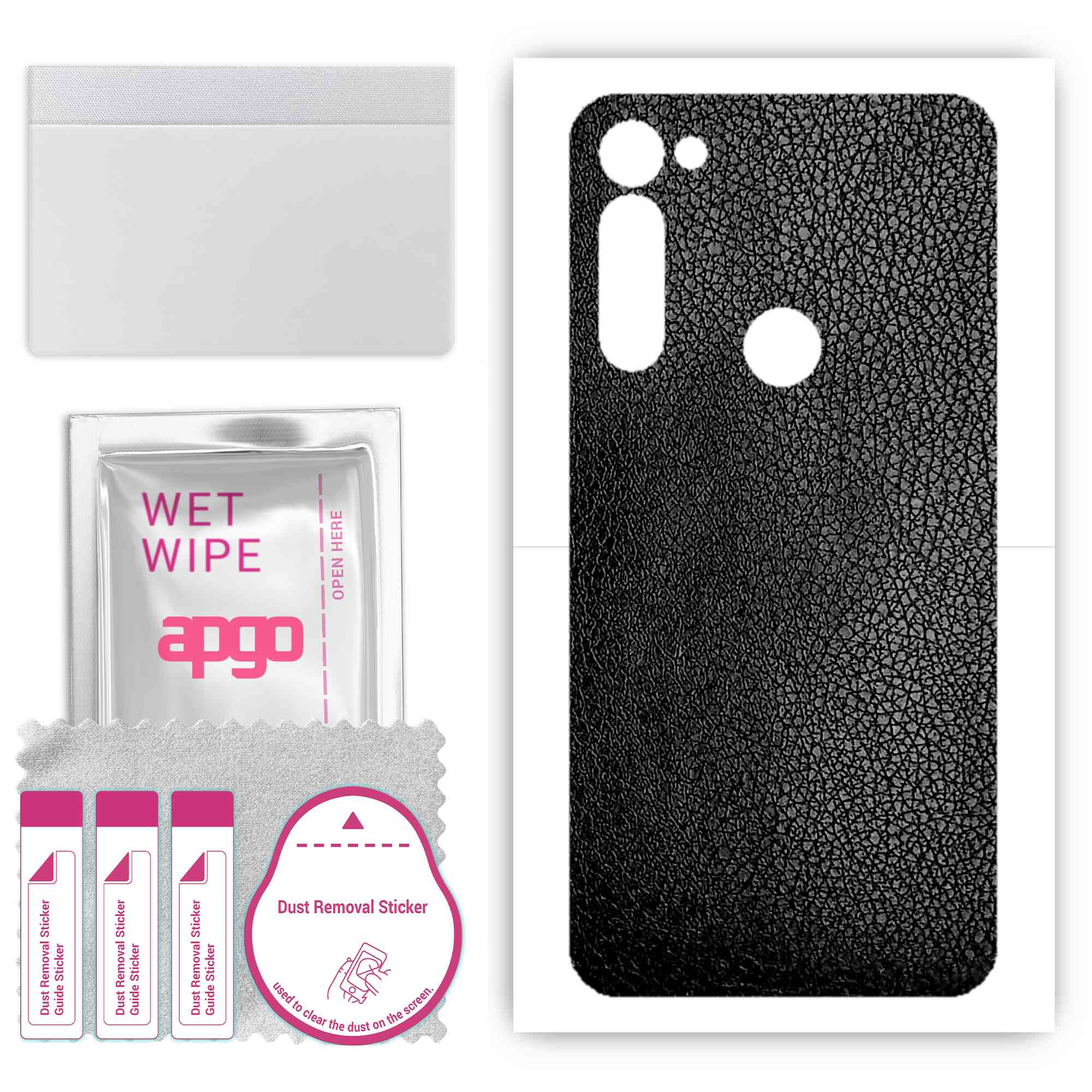 Apgo Protective Skin Sticker for the back compatible with Motorola Moto G Stylus PRO, Wrap Film, Foil, Vinyl - Pattern Black Leather
Apgo Protective Skin Sticker for the back compatible with Motorola Moto G Stylus PRO, Wrap Film, Foil, Vinyl - Pattern Black Leather