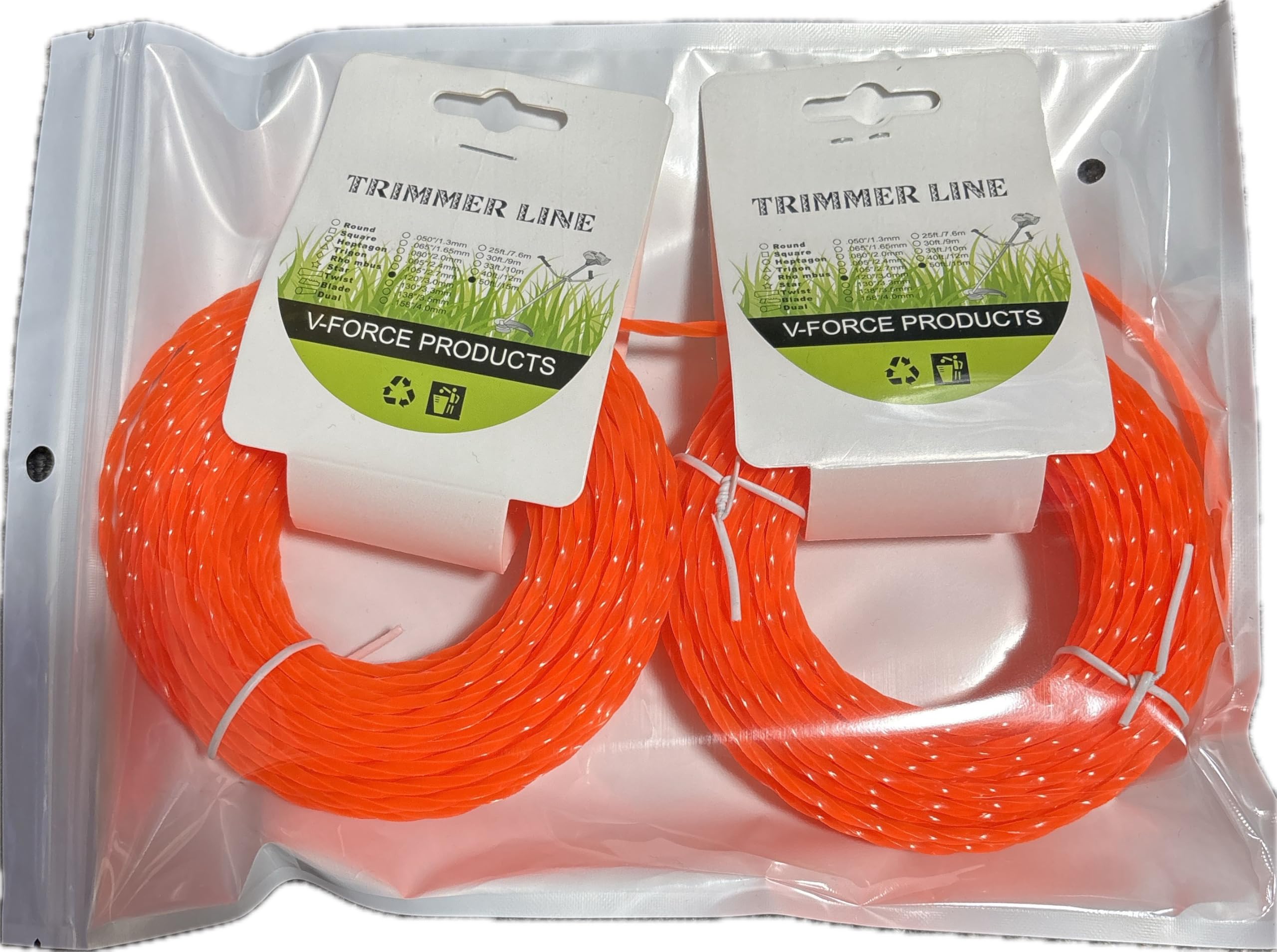 Nylon cord for lawn compatible with brush cutters spiral type 2 mower, (3.0 mm, orange, pieces)
Nylon cord for lawn compatible with brush cutters spiral type 2 mower, (3.0 mm, orange, pieces)