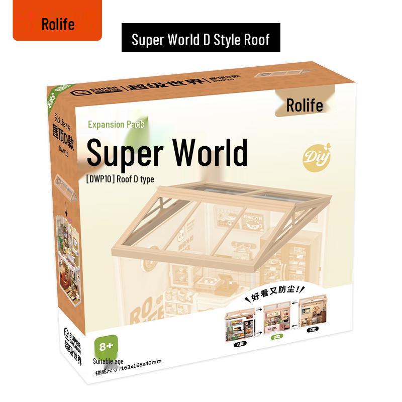 Rolife Super World DIY Miniature House Building Blocks
Rolife Super World DIY Miniature House Building Blocks