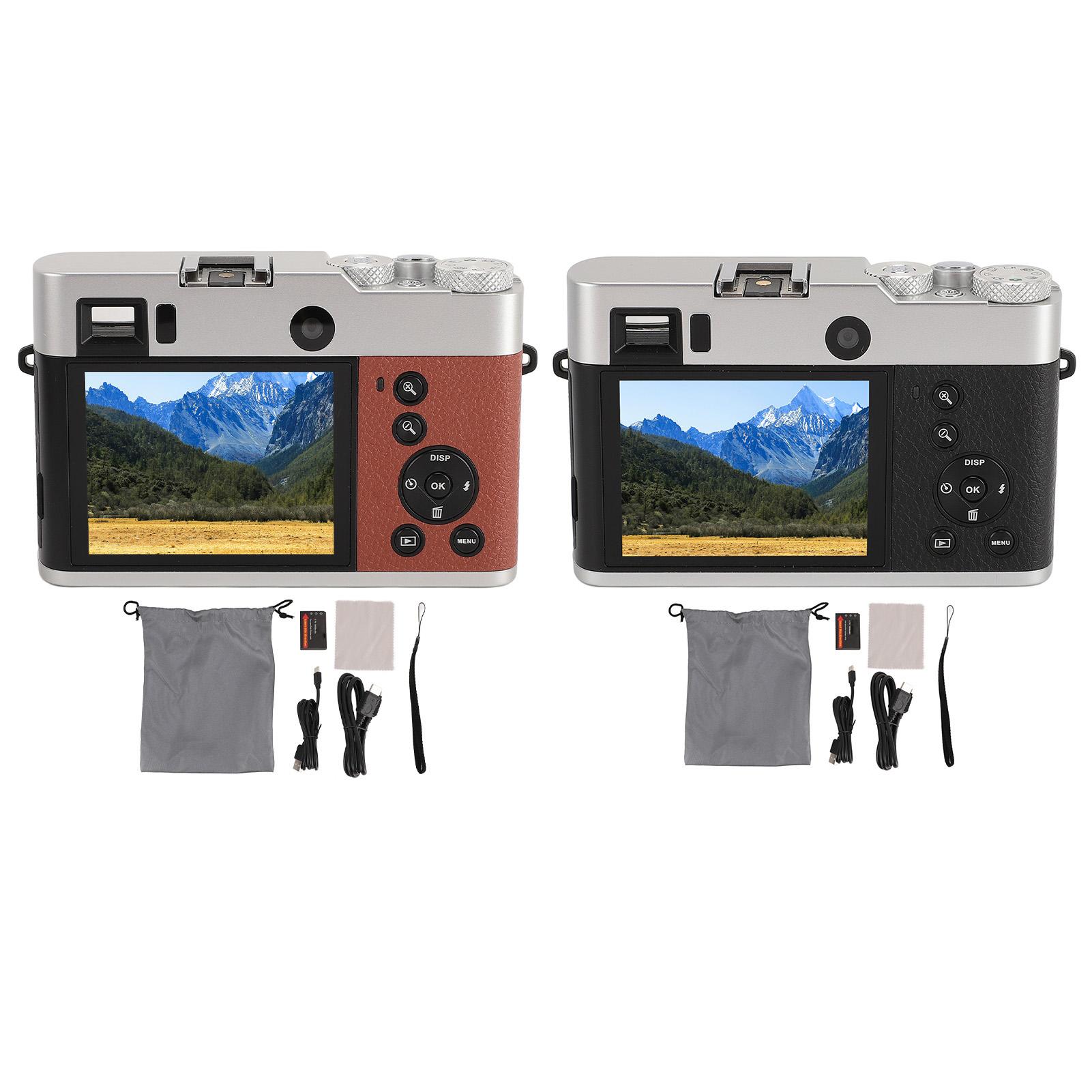 5K HD Digital Camera 48MP Front Rear Lens 16X Zoom Anti Shake Auto Focus Retro Travel Camera for Pho Brown
5K HD Digital Camera 48MP Front Rear Lens 16X Zoom Anti Shake Auto Focus Retro Travel Camera for Pho Brown