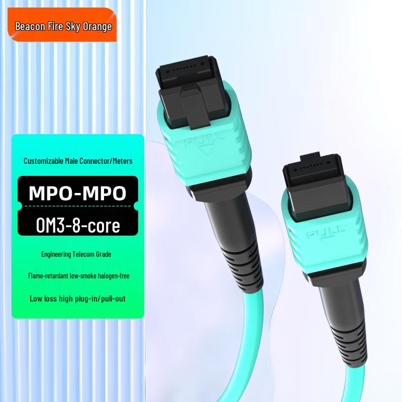 FHTCEN MPO-MPO Multimode Fiber Optic Patch Cable 50 Meters
FHTCEN MPO-MPO Multimode Fiber Optic Patch Cable 50 Meters