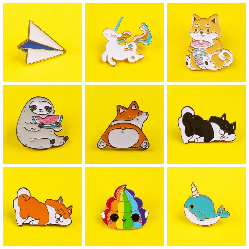 Cute Dog Anime Badges Cartoon Animals Brooches Unicorn Metal Pins Jackets Lapel Pin Backpacks Clothes Jewelry Lapel Pin Decro
Cute Dog Anime Badges Cartoon Animals Brooches Unicorn Metal Pins Jackets Lapel Pin Backpacks Clothes Jewelry Lapel Pin Decro