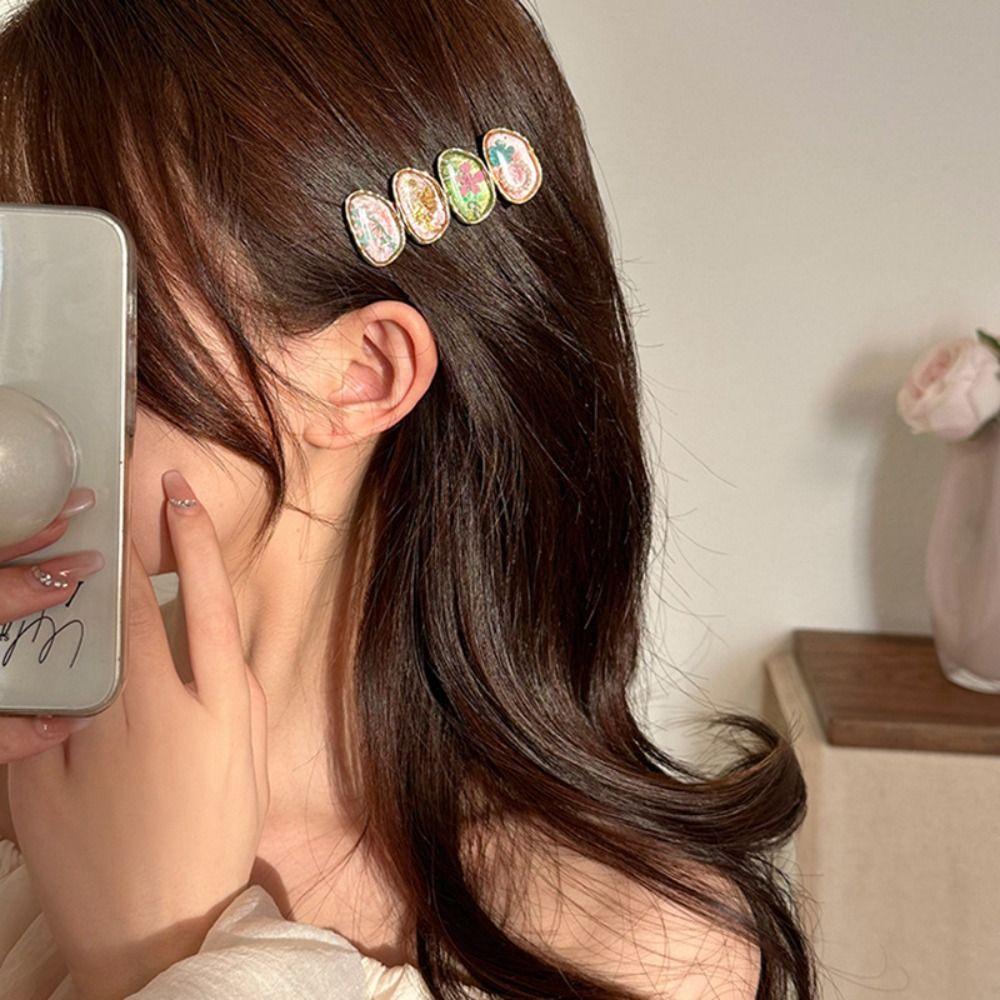 Korean Style Dried Flower Barrettes Dropping Oil Cute Duckbill Clip Trendy Sweet Hairpin Party style1
Korean Style Dried Flower Barrettes Dropping Oil Cute Duckbill Clip Trendy Sweet Hairpin Party style1
