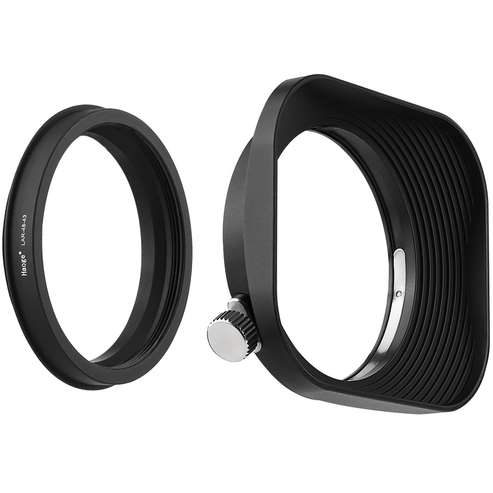 Haoge 39/43/46/49/52mm Square Metal Lens Hood for Fujifilm Leica Canon Nikon Sony Olympus Panasonic Zeiss Voigtlander Lens 52mm чорний
Haoge 39/43/46/49/52mm Square Metal Lens Hood for Fujifilm Leica Canon Nikon Sony Olympus Panasonic Zeiss Voigtlander Lens 52mm чорний