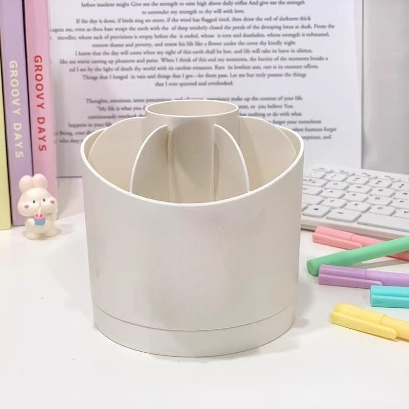 1pc Rotating Pen Holder Desktop Stationery Organizer School Office Desk Stationery Supplie Pen Pencil Classification Storage Box білий
1pc Rotating Pen Holder Desktop Stationery Organizer School Office Desk Stationery Supplie Pen Pencil Classification Storage Box білий