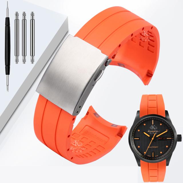 22 мм 23 мм дугоподібний ремінець для годинника Mido Rubber Watch Strap M005 series for Citizen blue angel black оранжево синій браслет
22 мм 23 мм дугоподібний ремінець для годинника Mido Rubber Watch Strap M005 series for Citizen blue angel black оранжево синій браслет