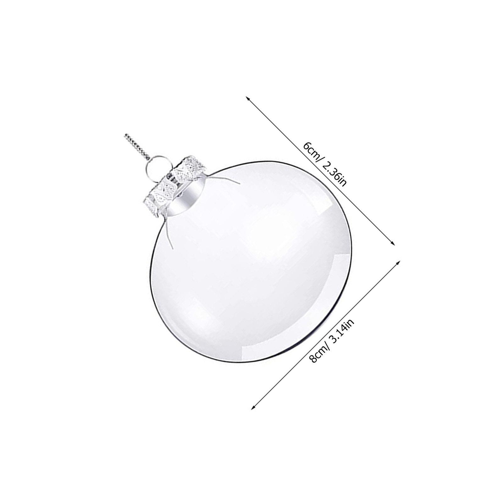 20Pcs Transparent DIY Christmas Ball Ornaments Empty Xmas Tree Hanging Decorations Clear Baubles Party Props Xmas Tree Ornament
20Pcs Transparent DIY Christmas Ball Ornaments Empty Xmas Tree Hanging Decorations Clear Baubles Party Props Xmas Tree Ornament