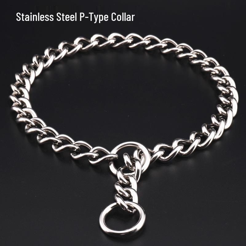 Stainless Steel P Chain Dog Collar & Leash for Large Dogs - Anti-Shock Training Pet Neck Collar 2.0mm*30cm (For 5-6 lbs)
Stainless Steel P Chain Dog Collar & Leash for Large Dogs - Anti-Shock Training Pet Neck Collar 2.0mm*30cm (For 5-6 lbs)
