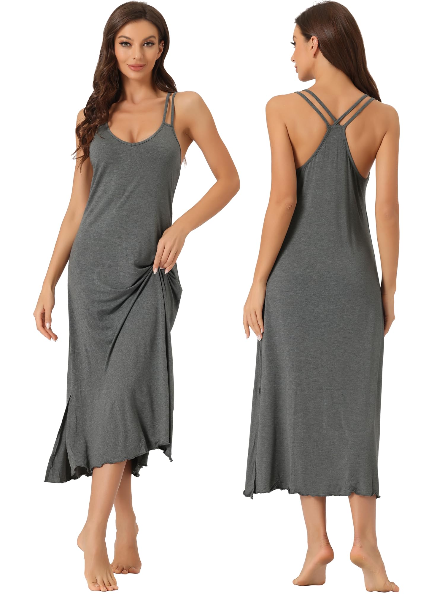 Платье-комбинация Cheibear, пижама, куколка, миди, размер M, женское, нижнее белье, одежда для дома, комбинация, майка, ночная сорочка, серое, серый
Платье-комбинация Cheibear, пижама, куколка, миди, размер M, женское, нижнее белье, одежда для дома, комбинация, майка, ночная сорочка, серое, серый