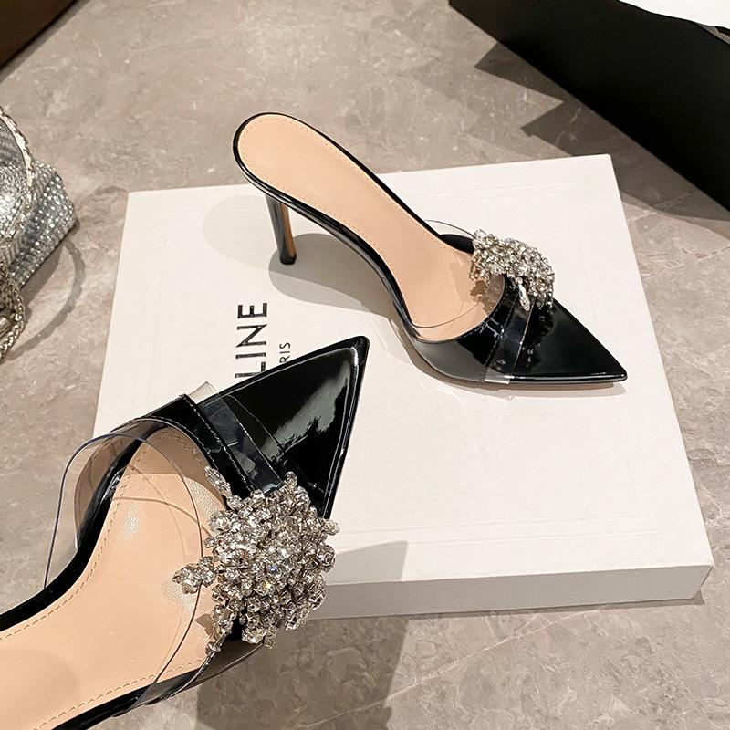 Summer new high heels pointed celebrity temperament sandals banquet rhinestones beautiful thin heel open toe sandals women 34
Summer new high heels pointed celebrity temperament sandals banquet rhinestones beautiful thin heel open toe sandals women 34