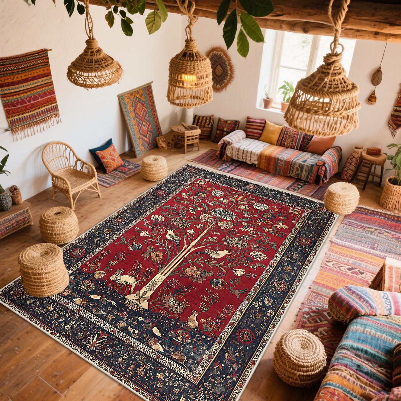 Богемські килими для вітальні Перські Етнічний Декор Домашній Килим для дивана Спальня Килимок біля ліжка М який Килим Вітальня Нековзкий Миючий Килимок для підлоги 60x90cm
Богемські килими для вітальні Перські Етнічний Декор Домашній Килим для дивана Спальня Килимок біля ліжка М який Килим Вітальня Нековзкий Миючий Килимок для підлоги 60x90cm